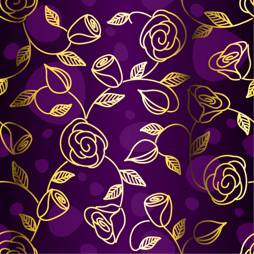 free vector Gorgeous fabric pattern background vector 3